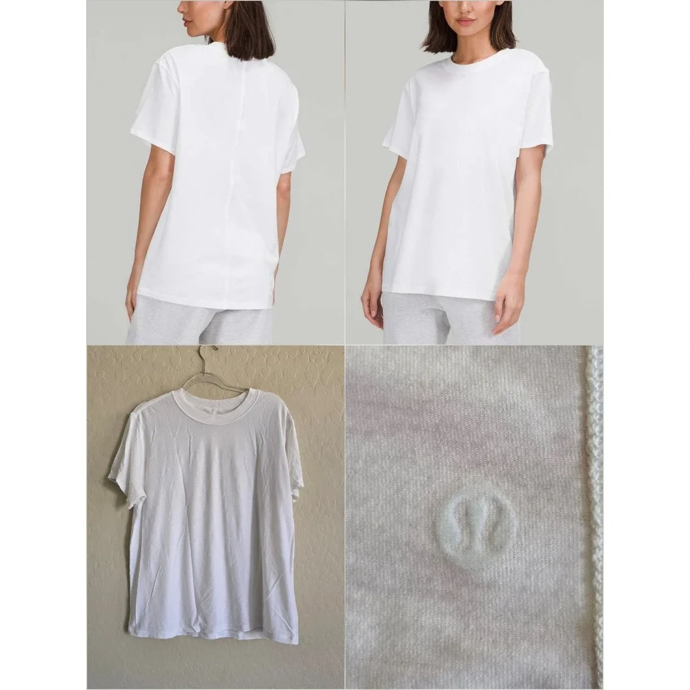 Lululemon All Yours Cotton T-shirt White Activewear Athleisure Casual